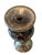 Silver Antique European Etched Mercury Glass Vase Form Lamp Body For Sale - Image 8 of 8