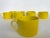 Vintage Fitz and Floyd, Inc. "Total Color" Yellow Coffee Cups - Set of 4 For Sale - Image 10 of 13