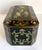 Vintage Chinoiserie Faceted Black Lacquer Bird and Blossom Jewel Box For Sale - Image 9 of 12