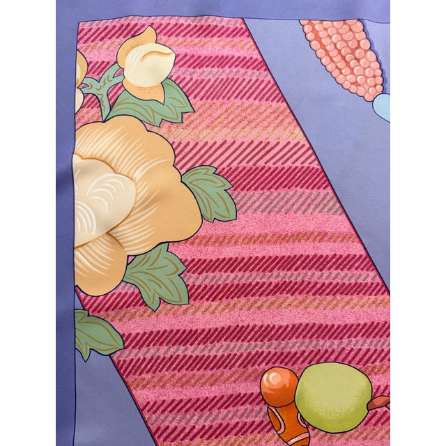 Folk Art Hermès Tibet II Silk Scarf 2002 From Caty Latham For Sale - Image 3 of 12