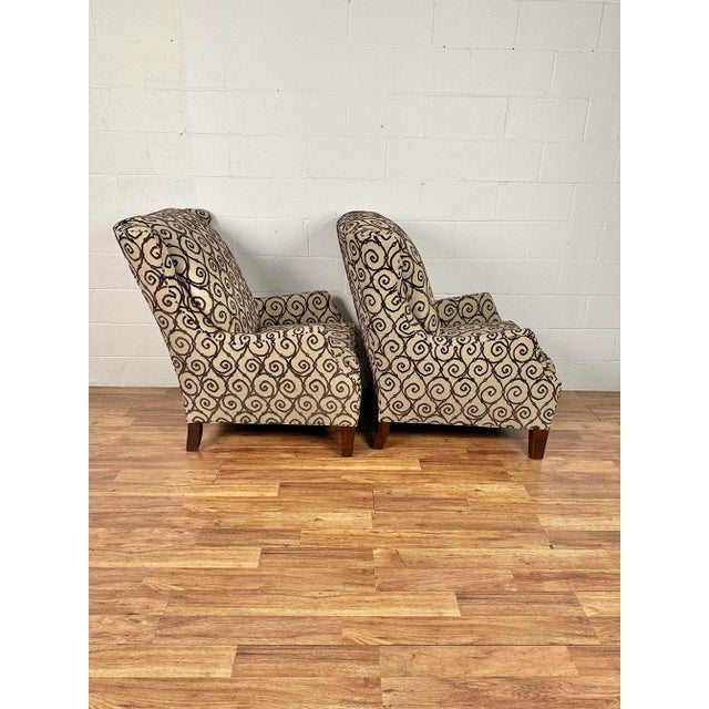 2010s Stickley Upholstered Tempe Lounge Chairs - a Pair For Sale - Image 5 of 10