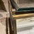 Metal 1950s Arturo Pani Mexico Corner Table in Marble Beveled Glass Bronze For Sale - Image 7 of 13