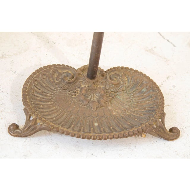 Vintage Brass American Art Nouveau Style Fireplace Tools Set For Sale - Image 10 of 13