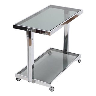 Serving Bar Cart by Milo Baughman For Sale