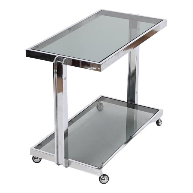 Serving Bar Cart by Milo Baughman For Sale