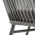 Gray Daisy Stackable Rope Chair in Grey & Grey Cushion - a Pair For Sale - Image 8 of 10