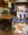 Red Mid-Century Chinese Famille Rose Porcelain Vase With Fox Hunt Scenes For Sale - Image 8 of 10