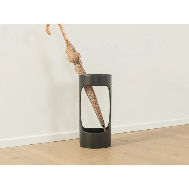 SPACE AGE umbrella stand by Jürgen Lange for Schönbuch from the 1970s. High quality black polystyrene construction....