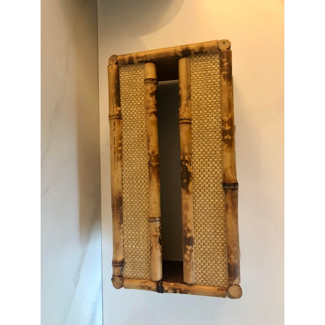 This fabulous 1970s Bamboo Rattan Tissue Box Cover is the perfect retro option for your beach home or any room that has a...