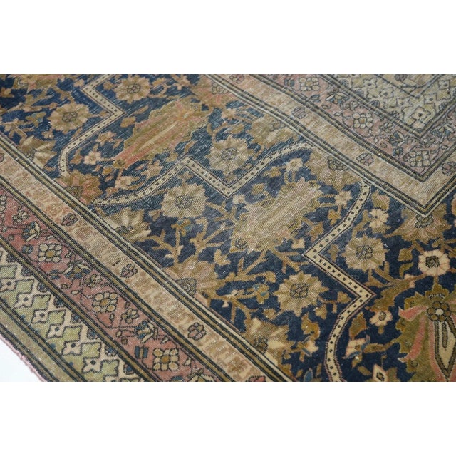 Textile Late 19th Century Antique Kashan Rug 10'3'' x 13'6'' For Sale - Image 7 of 11
