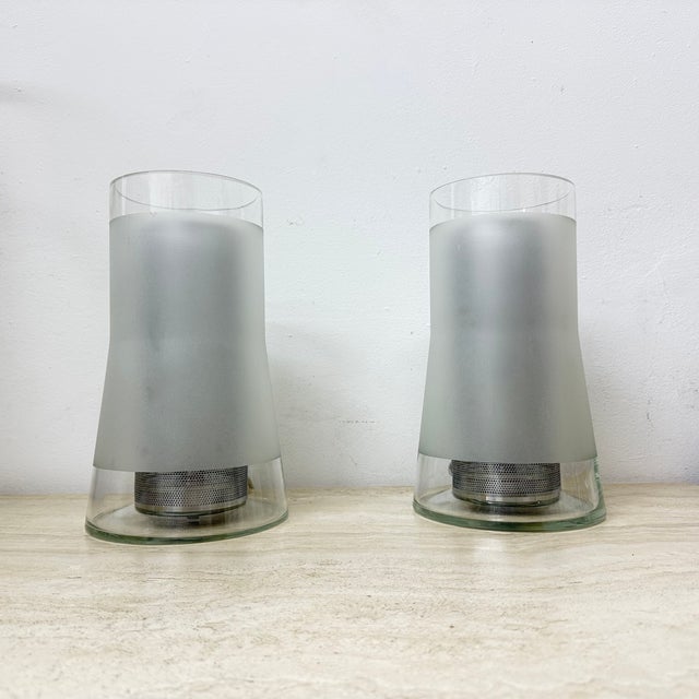 Vintage Table Lamps in Frosted Glass with Diffuser from Ikea, 1980s, Set of 2 For Sale - Image 18 of 18