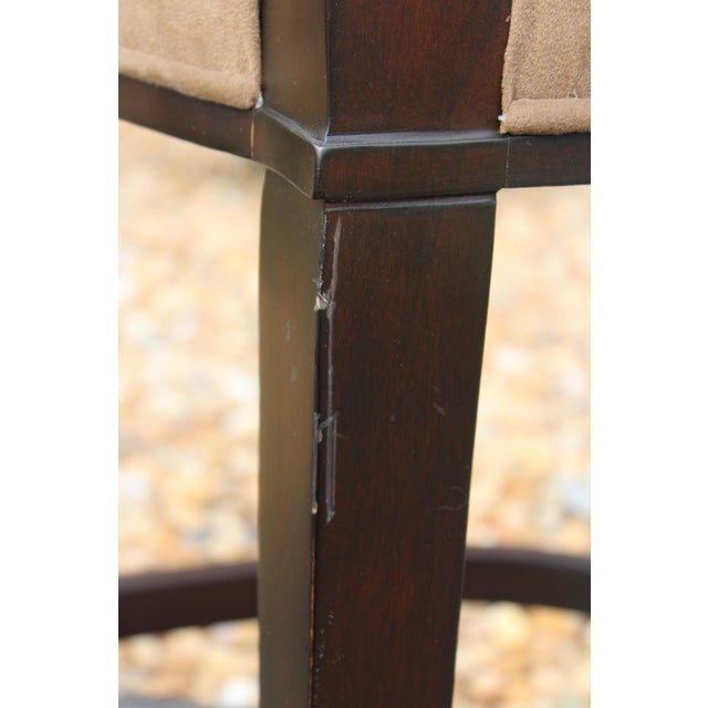 Lewis Mittman Mahogany Bar Stools—Set of 3 For Sale - Image 9 of 18