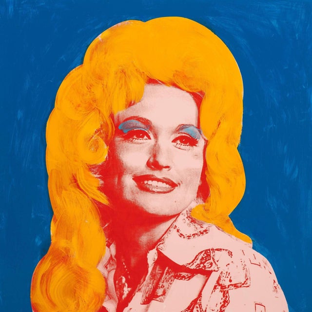 Figurative Dolly Parton Portrait Painting by Dane Shue For Sale - Image 3 of 3