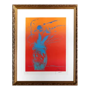 Blue Vase, Peter Max