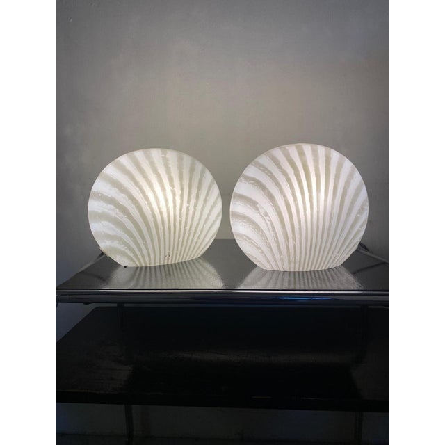 Glass Magical Table Lamps Glass Zebra Series Set from Peill & Putzler, 1960s, Set of 2 For Sale - Image 3 of 17