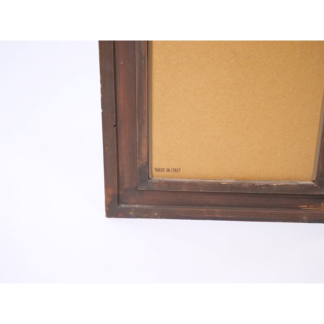 Kelly Green Painted, Gilt and Ebonized Mid-20th Century Italian Venetian Style Wall Mirror For Sale - Image 8 of 9