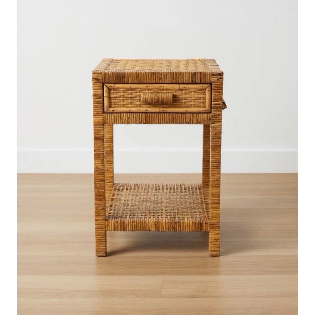 Bauhaus Vintage Wicker Dresser and Side Tables, 3 Pieces For Sale - Image 3 of 3