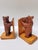 Wooden Black Forest Bookends with Hand-Carved Bears by Geschwister Sarbach, Switzerland, 1930s, Set of 2 For Sale - Image 16 of 16