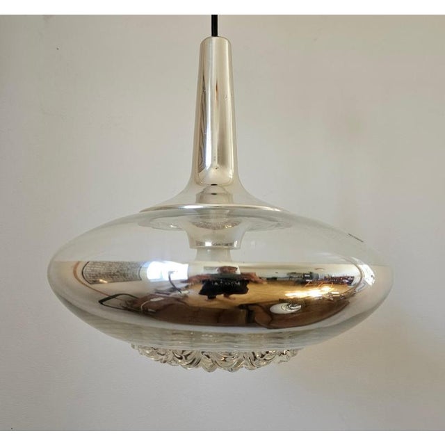 Glass Mid-Century Glass Pendant Light from Peill & Putzler, Germany, 1970s For Sale - Image 7 of 13