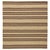 Modern Striped Beige and Brown Handmade Wool Rug by Doris Leslie Blau For Sale