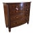 Late 19th Century Georgian Bowfront Mahogany 5 Drawer Chest With Twist Side Supports For Sale