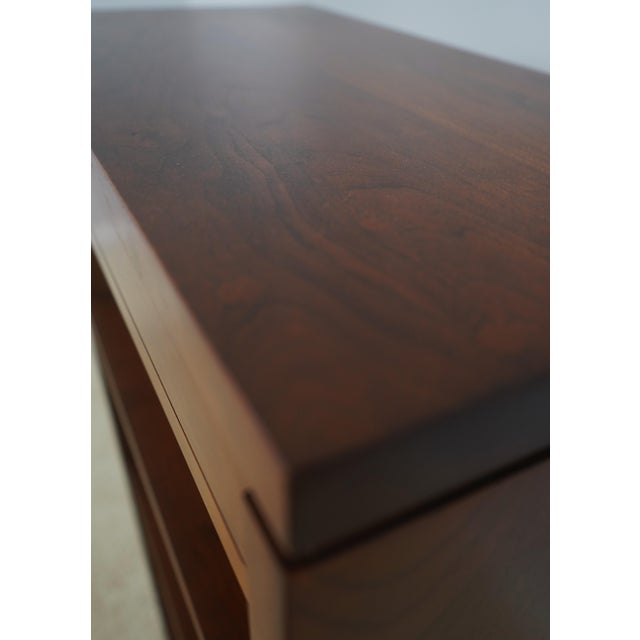 Pair of Stickley Cherry Open Bookcases For Sale - Image 9 of 11