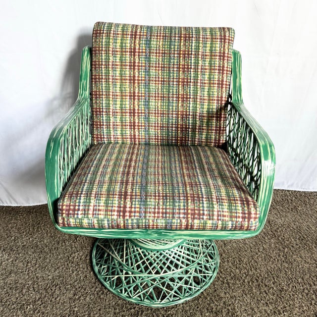 Mid Century Modern Spun Fiberglass Green Lounge Chair For Sale In Miami - Image 6 of 6