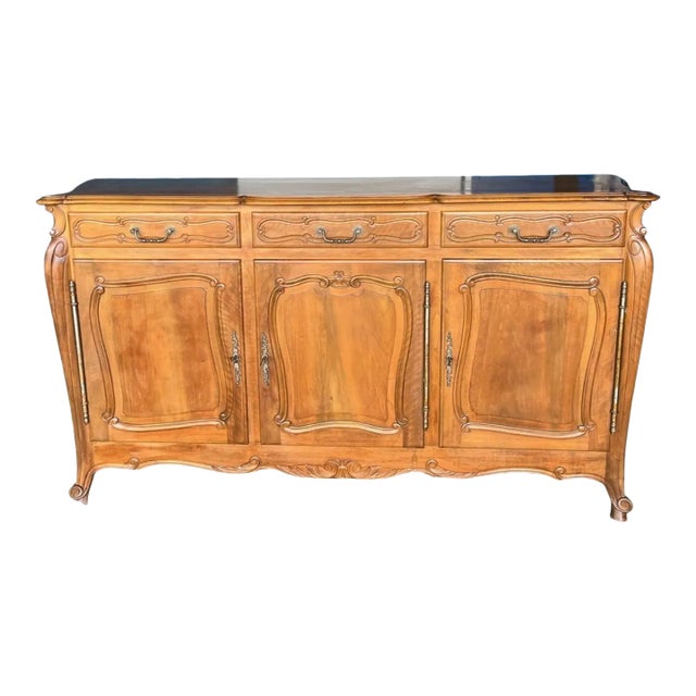 19th Century Louis XIV Walnut Sideboard For Sale
