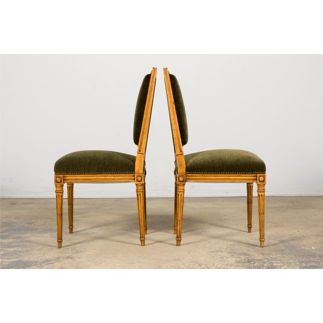 Set of 10 Late 19th Century French Louis XVI Fruitwood Dining Chairs For Sale - Image 16 of 18