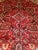Vintage Heriz Rug, Hand-Knotted Wool, Geometric Medallion Pattern, Red & Navy, 8x10 For Sale - Image 4 of 10