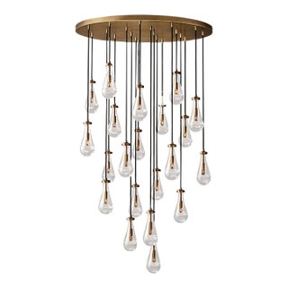 Modern Rain Round Chandelier For Sale