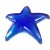 Blue Cobalt Blue Glass Art Star Design Trinket Plate For Sale - Image 8 of 9