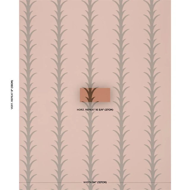 Elegant and airy, this sophisticated pattern is a stylized stripe based on a classic acanthus motif. Also available as a...