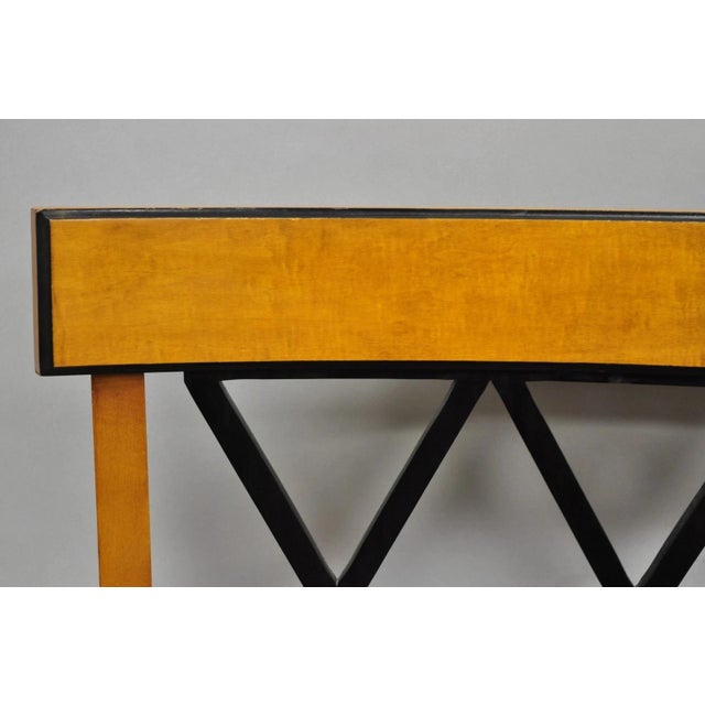 Biedermeier Empire Style Maple Wood Double X Back Dining Room Chairs - Set of 6 For Sale In Philadelphia - Image 6 of 18