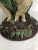 Green Antique Majolica Cherub Pedestal Centerpiece For Sale - Image 8 of 9