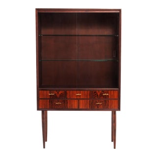 Rosewood Vitrine Svante Skoch Seffle Möbelfabrik Sweden 1960s For Sale