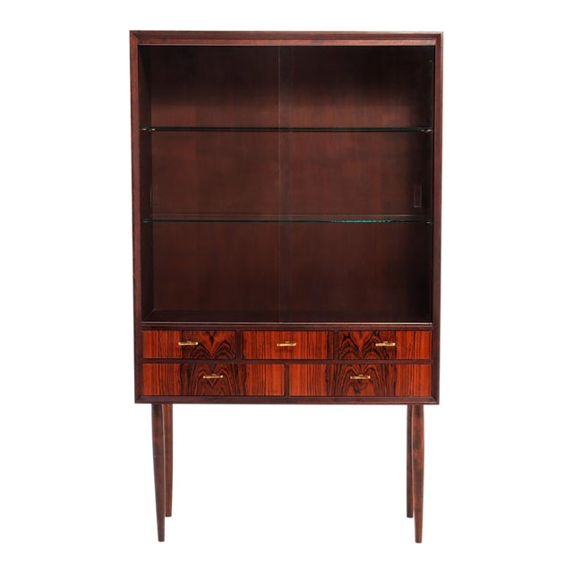 Rosewood Vitrine Svante Skoch Seffle Möbelfabrik Sweden 1960s For Sale