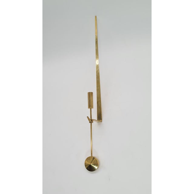 Skulutna Wall Sconce in Brass by Pierre Forssell, 1960s For Sale - Image 4 of 14
