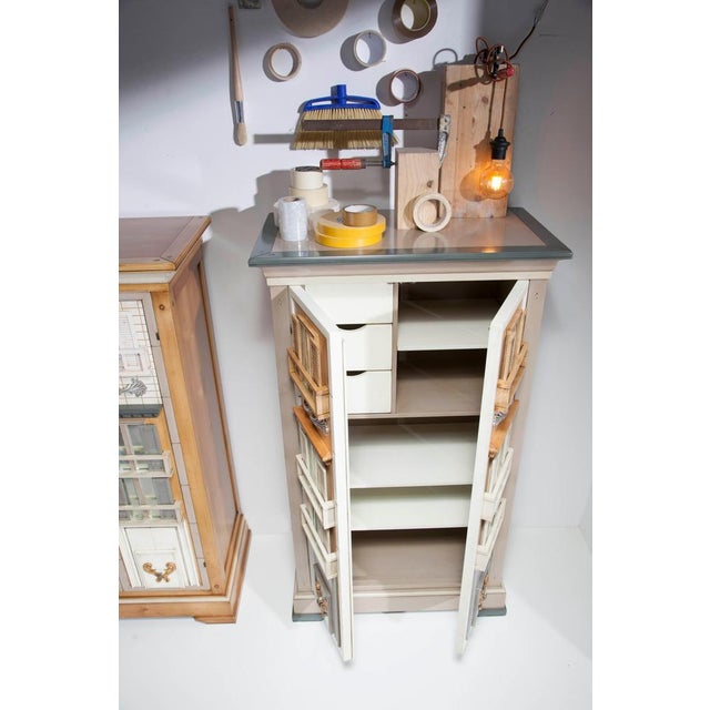 Taupe Toscano Cabinet by Lola Glamour For Sale - Image 6 of 7