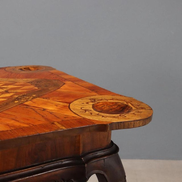Walnut and Beech Game Table with Walnut Stain For Sale - Image 4 of 10