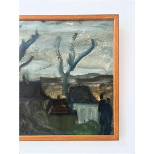 French Artist, Expressionist Landscape, Oil on Canvas, Framed For Sale - Image 3 of 7