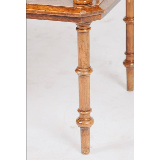 Late 20th Century Judson Rothschild Aesthetic Movement Faux Bamboo Console Table With Leather Inset Top for the Rothschild Collection For Sale - Image 9 of 10