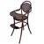 Wood Vienna Secession Bent Oak & Caine Children's High Chair Attributed to Gebrüder Thonet For Sale - Image 7 of 7