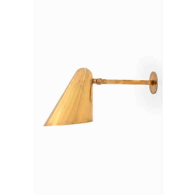 Brass Wall Lamp by Tue Poulsen for Louis Poulsen, 1950s For Sale - Image 3 of 6