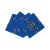 Thistle And Snake Cotton Sateen Cocktail Napkins in Blue, Set of 4 For Sale In Miami - Image 6 of 6