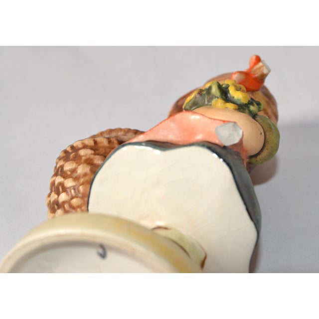 1964 Goebel Germany Hummel Collective Porcelain Girl Figurine Autumn Harvest For Sale - Image 12 of 14
