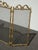Metal Vintage French Country Brass W Mesh Three Panel Fireplace Screen For Sale - Image 7 of 15