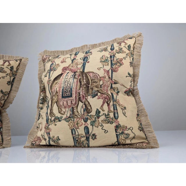 1960s Vintage Cushions by Gaston and Daniela, 1960s, Set of 2 For Sale - Image 5 of 12