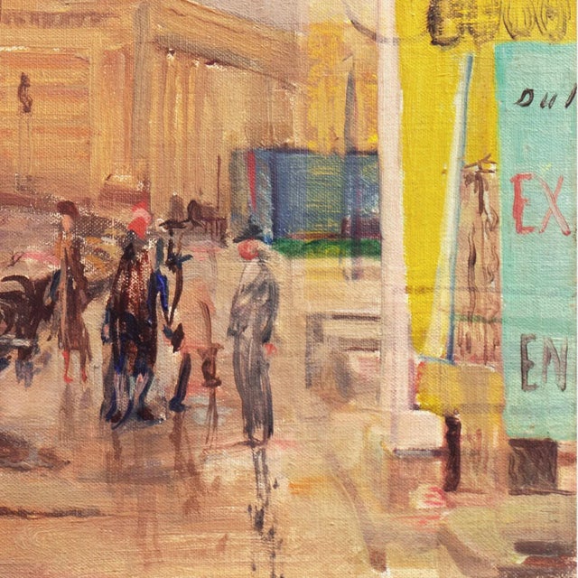 1950s 'View of Brussels, Belgium' by Pieter Van Mol, Mid-Century Oil Cityscape For Sale - Image 5 of 10