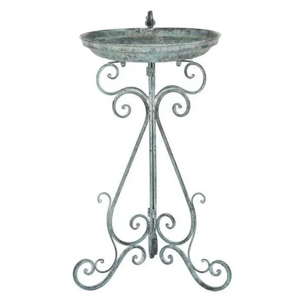Outdoor Ashlan Bird Bath - Ant Dark Green For Sale - Image 9 of 9